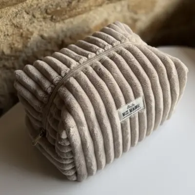 IMG_4737 Beige Velvet Zipper Box