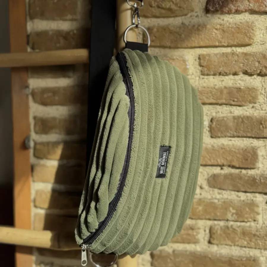 Green Velvet Belt Bag