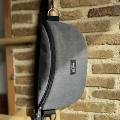 IMG_5673 Dark Grey Blue Belt Bag