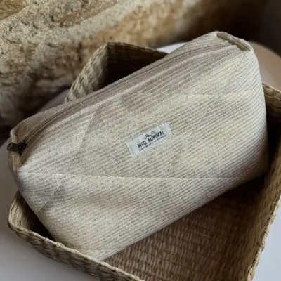 Sparkle Winter Zipper Box Pouch