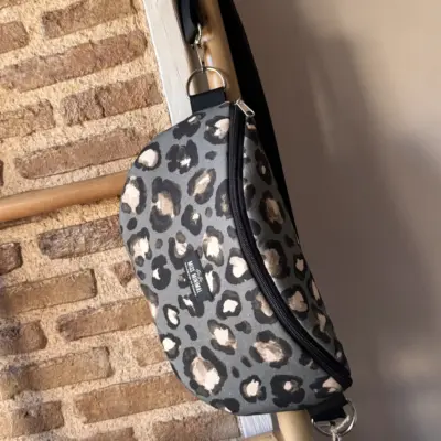 Naya Grey Blue Belt Bag