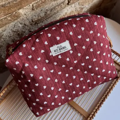 IMG_8985 Heartbeat Zipper Box Pouch