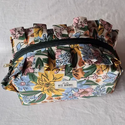 Old Green Bouquet Zipper Box Romantic Style